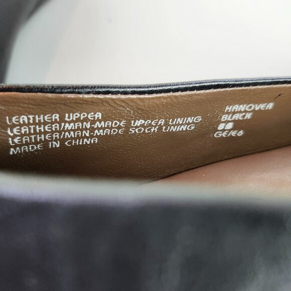 Earthies Earth Black Leather Shoes Size 8B - Picture 9 of 9